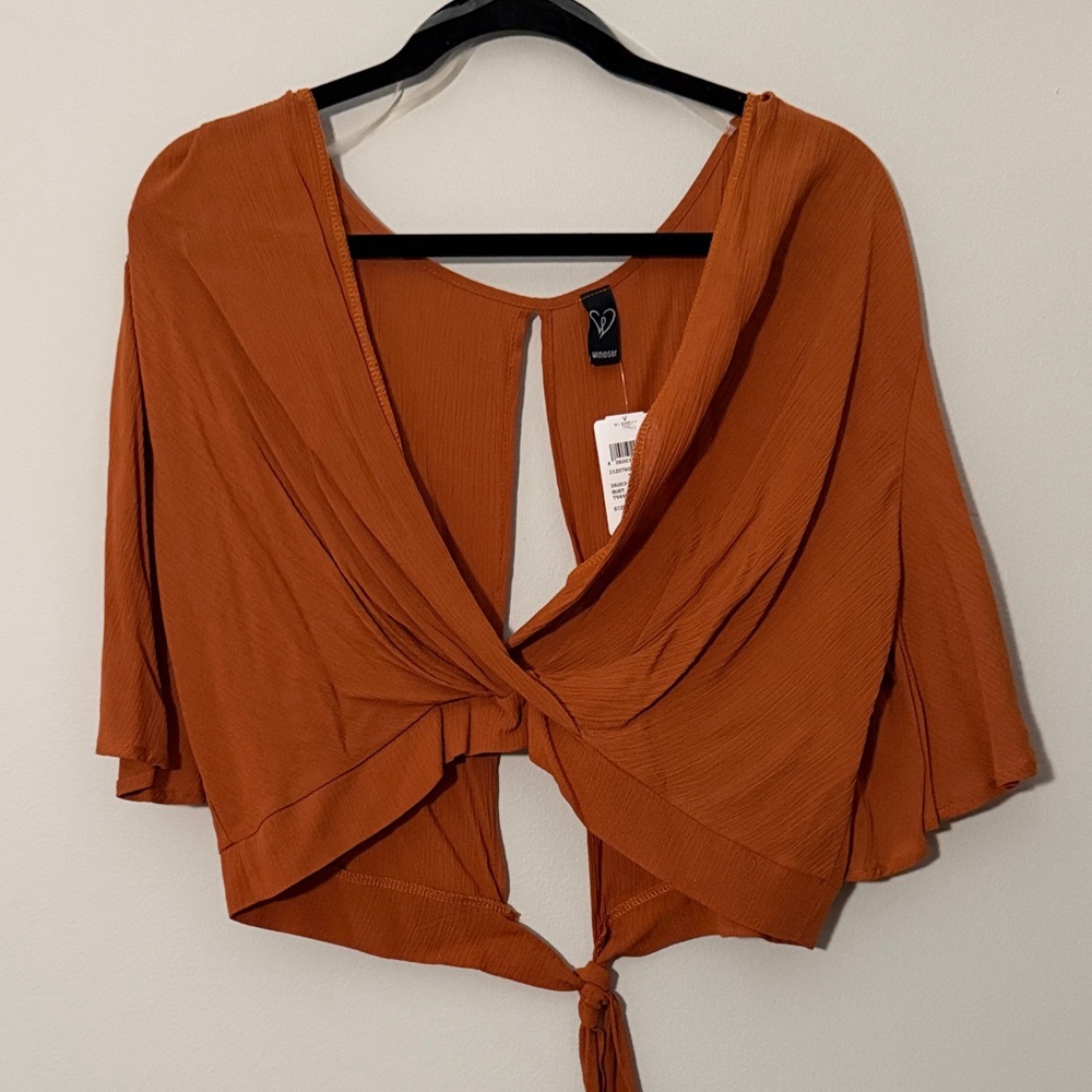 Burnt Orange Crop Top